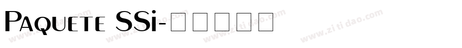 Paquete SSi字体转换